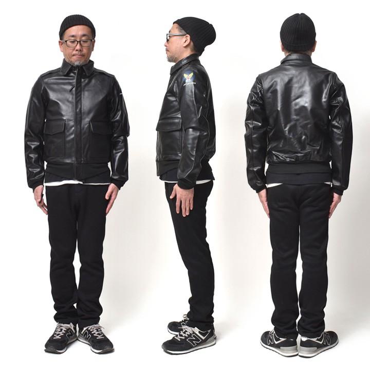 A-2 レザージャケット メンズ 本革 馬革 革ジャン アウター フライト