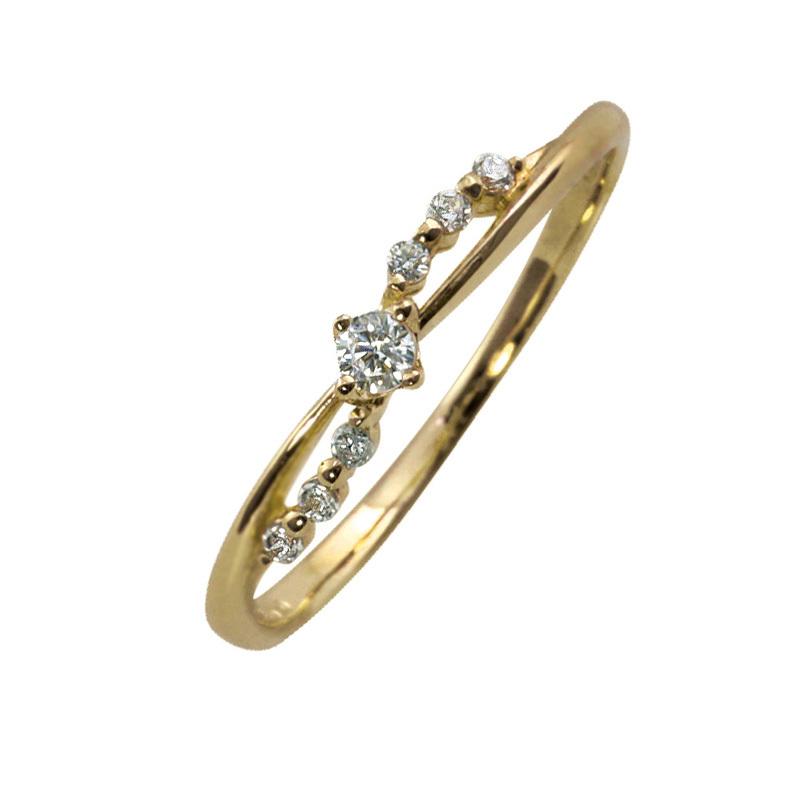 Jewelry i（ジュエリーアイ） ダイヤモンド リング 18金 セブン