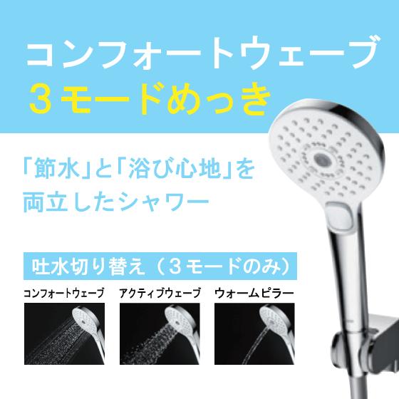 TOTO 壁付サーモスタット混合栓 サーモシャワー コンフォートウェーブ