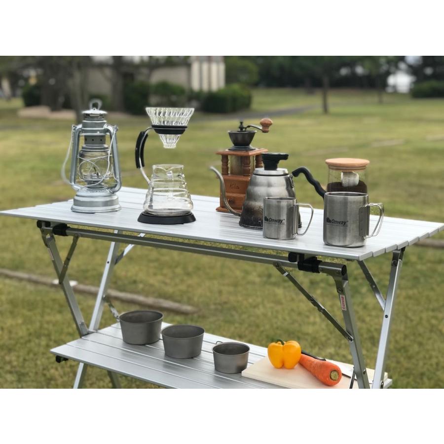 オンウェー onway イージーハイテーブル 折りたたみみ アウトドア