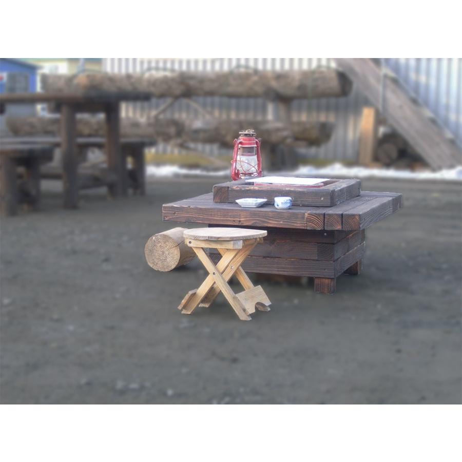 送料無料】七輪付き囲炉裏テーブル「IRORI」アウトドア キャンプ