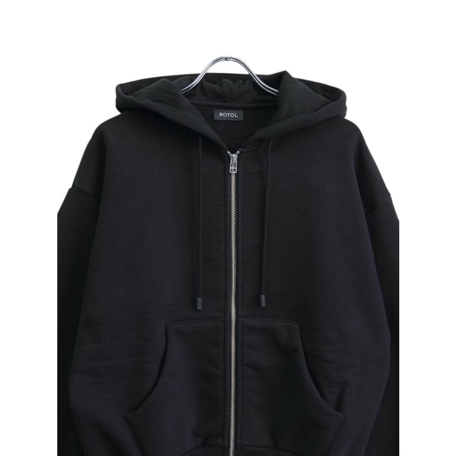 ROTOL（ロトル） ROTOL FOAMORA SWEAT ZIP HOODIE BLACK / 2025AW
