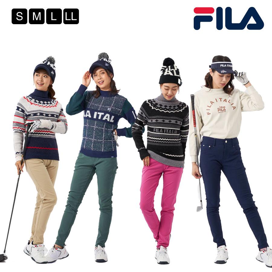 FILA（フィラ） レディース ロングパンツ テーパード ストレッチ