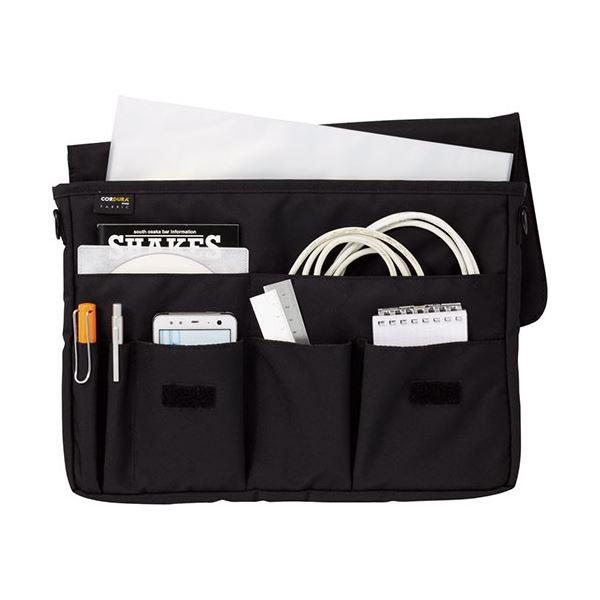 まとめ）リヒトラブ SMART FITキャリングポーチ A4 オリーブ A-7577-22