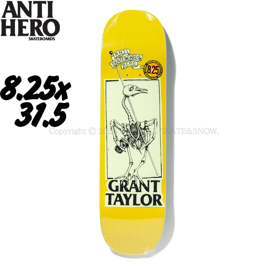 ANTIHERO（アンタイヒーロー） 8.25インチ スケボー デッキ ANTI HERO