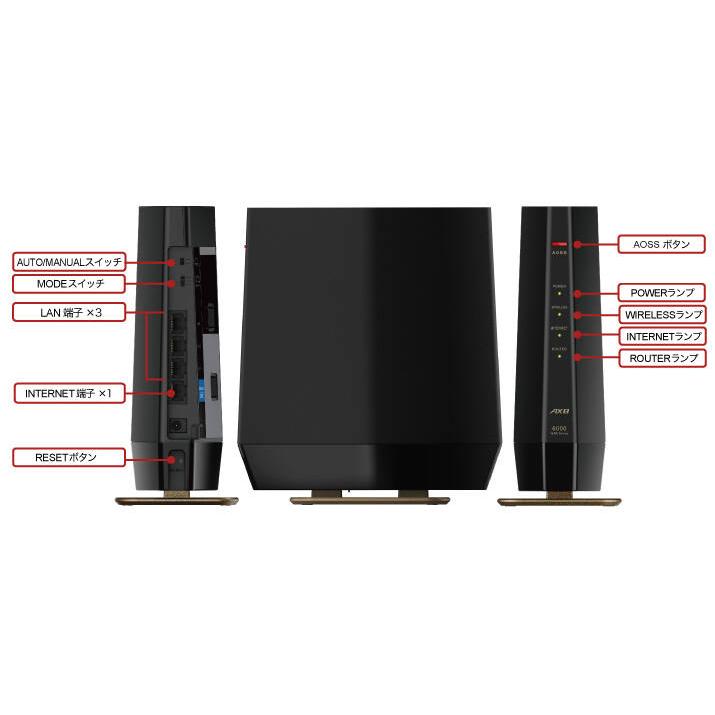 BUFFALO バッファロー 無線ルーター WSR-6000AX8P-CG シャンパン