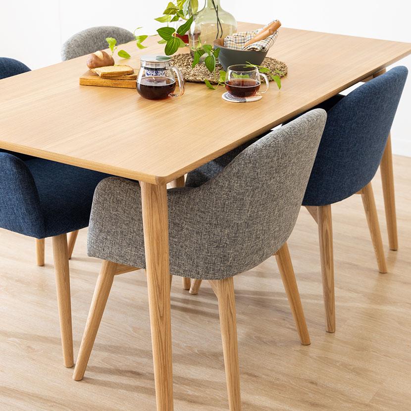 東谷 ダイニングチェア 回転チェア 肘付きチェア ナチュラル脚 木製