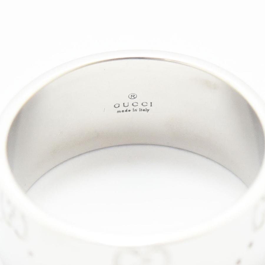 GUCCI（グッチ） リング アイコン 指輪 ワイド K18WG #19 約18.5号