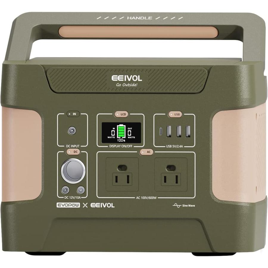EVOPOW×EEIVOL連名 ポータブル電源 リン酸鉄リチウム 515Wh/160938mAh