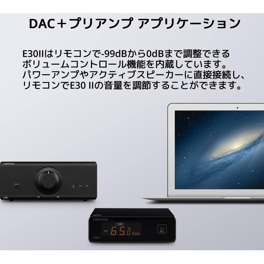Topping E30II USB DAC トッピング ダック ハイレゾ PCM 32bit 768kHz
