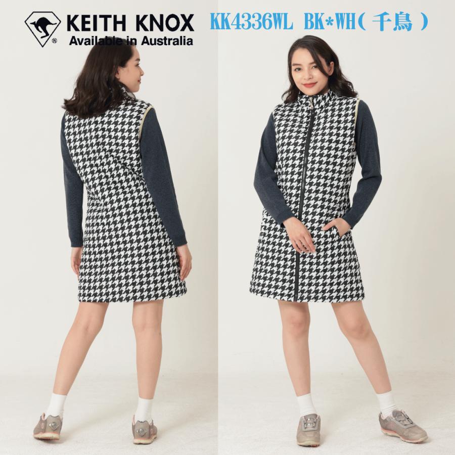 ゴルフウェア レディース 中綿 キルティング ワンピース ノースリーブ