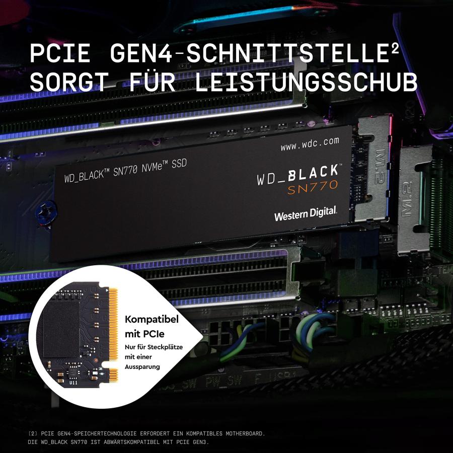 WD_BLACK 1TB SN770 NVMe 内蔵ゲーミング SSD ソリッドステート
