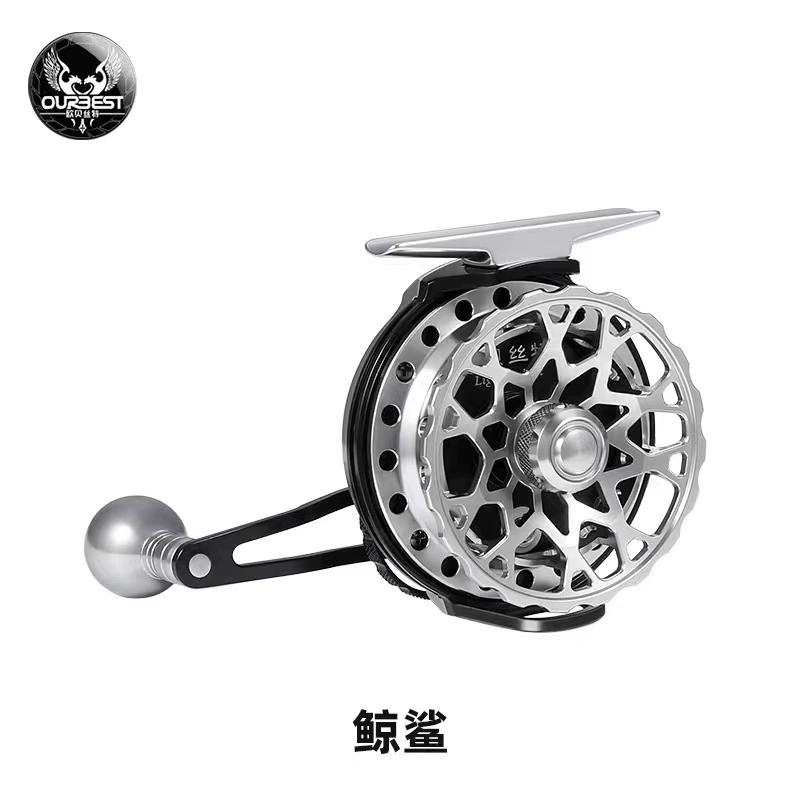 OURBEST タイコリール 鯨鮫 海筏 氷釣り カセ釣り イカダリール ロング