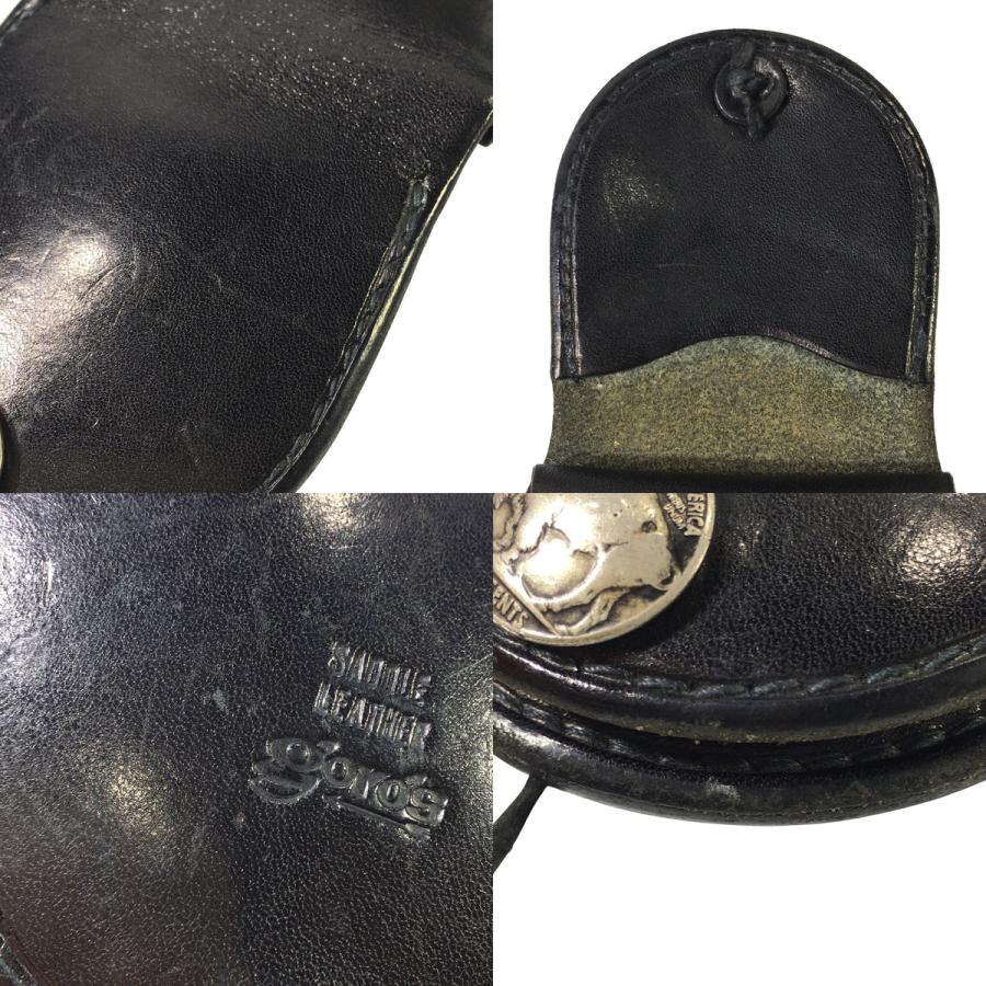 goro's（ゴローズ） 丸型小銭入れ コインケース ブラック 黒