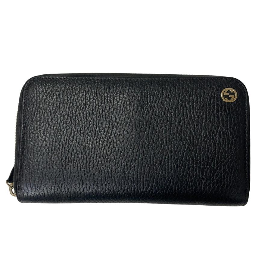 GUCCI（グッチ） 長財布 インターロッキングG ラウンドファスナー