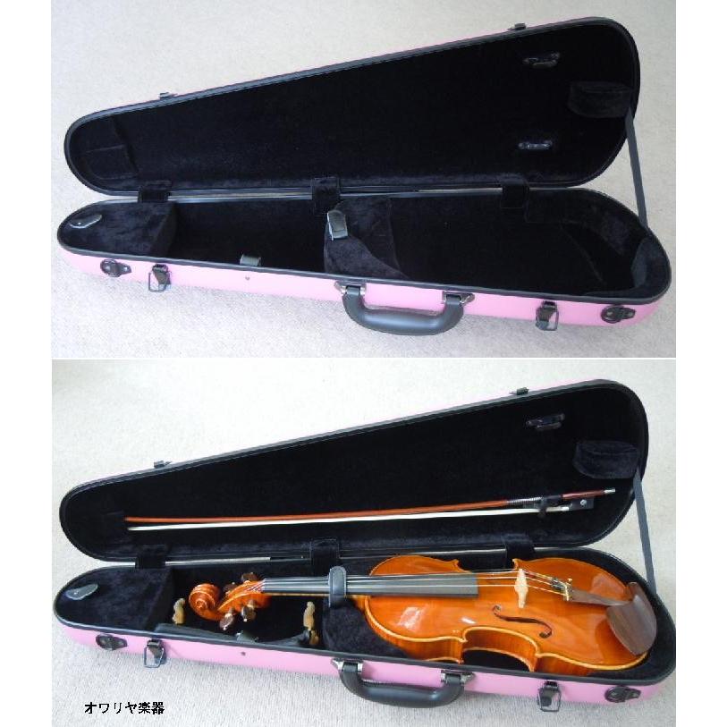 バイオリンケース 桜ピンク色 グラスファイバー4/4サイズ【リュック