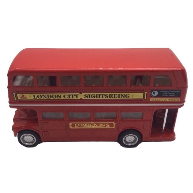 ミニカー 1/68 ロンドンバス クローズトップ ダブルデッカー 二階建て