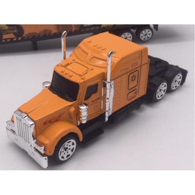 オレンジ 1/87 アメリカントラック&コンテナトレーラー 建設 工事現場