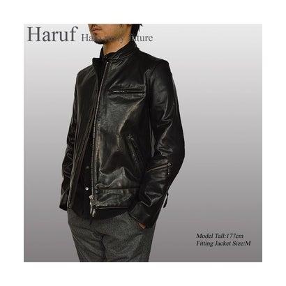 ハルフ Haruf 馬革 レザージャケット ライダースジャケット 革ジャン