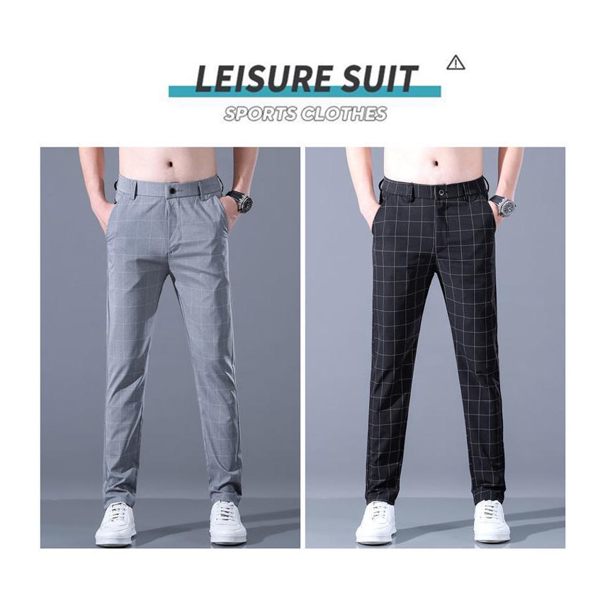 ゴルフパンツ チェック柄 格子柄 パンツ メンズ 2021夏 スラックス