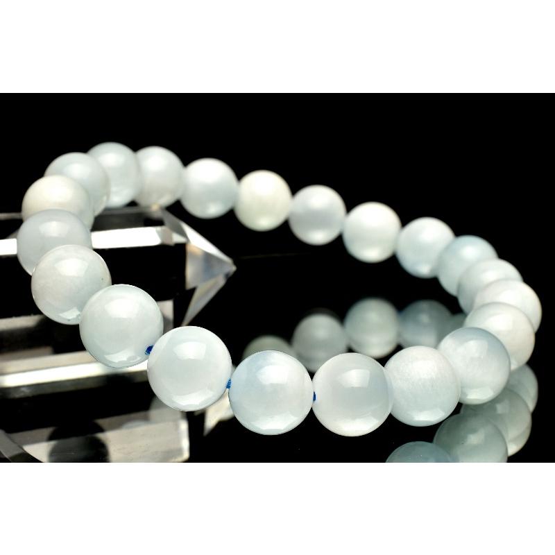1点物】三大ヒーリング アイスラリマー 9mm ブレスレット _M8181