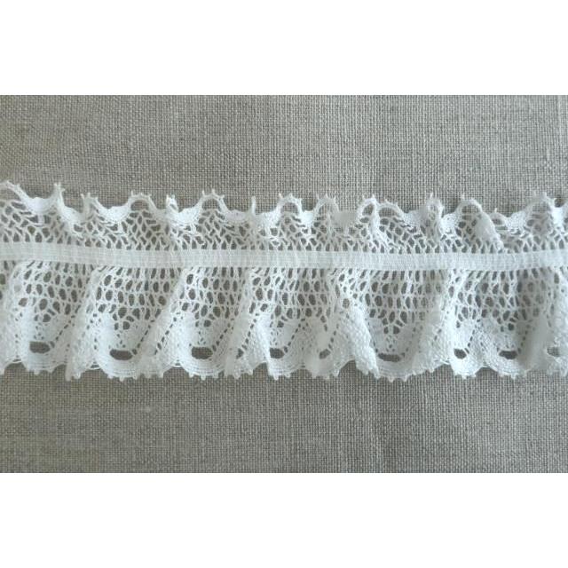 手芸 トーションレース テープ ゴムレース フリルレース ギャザー入り