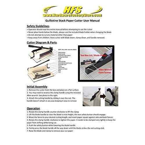 HFS(R) ペーパーカッター (A4 ホワイト) 大型裁断機 400枚まで 事務