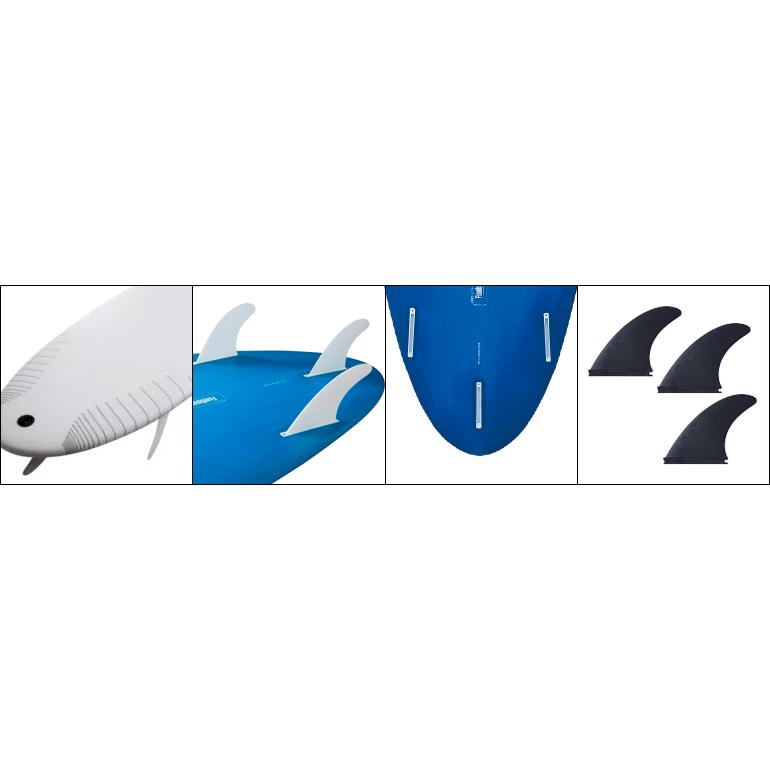 NSP Surfboard PROTECH FUNBOARD 6'8” 2カラー サーフボード ファン