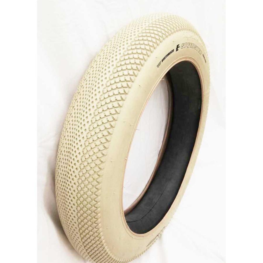 自転車 タイヤ VEE TIRE SPEEDSTAR WIRE 20×4.0 CREAM ワイヤービート