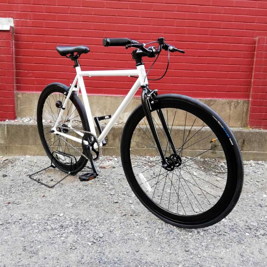 自転車 T-STREET 700C-1SP グロスホワイト フレームサイズ：510mm