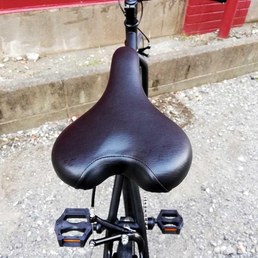 自転車 T-STREET 700C-1SP マットブラック フレームサイズ：480〜540mm