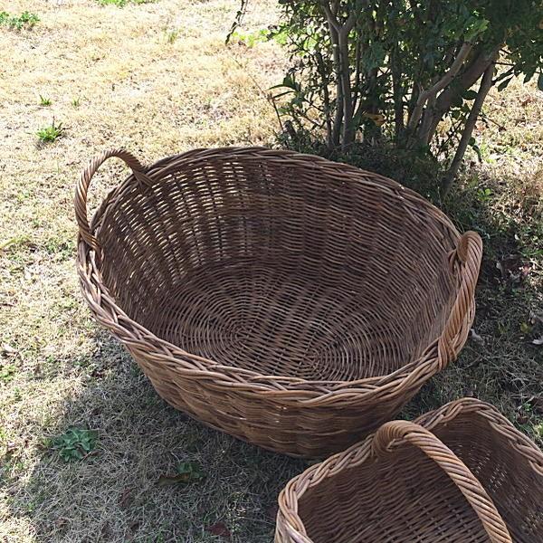 ラタンバスケット 籐かご ランドリー 収納 ナチュラル 北欧 GK782ME