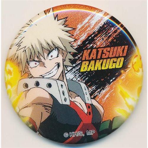 僕のヒーローアカデミア メモリアルグリッター缶バッジ 爆豪勝己 A