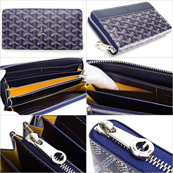 GOYARD（ゴヤール） 財布 メンズ 長財布 ネイビー 正規品 APMZIPGM12