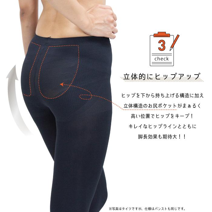 REGART（レガルト） レディース 着圧タイツ 骨盤補正 メール便1足まで