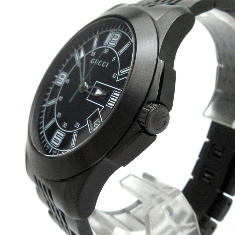 GUCCI（グッチ） 時計 Gタイムレス メンズ 黒 デイト ブラック 126.2