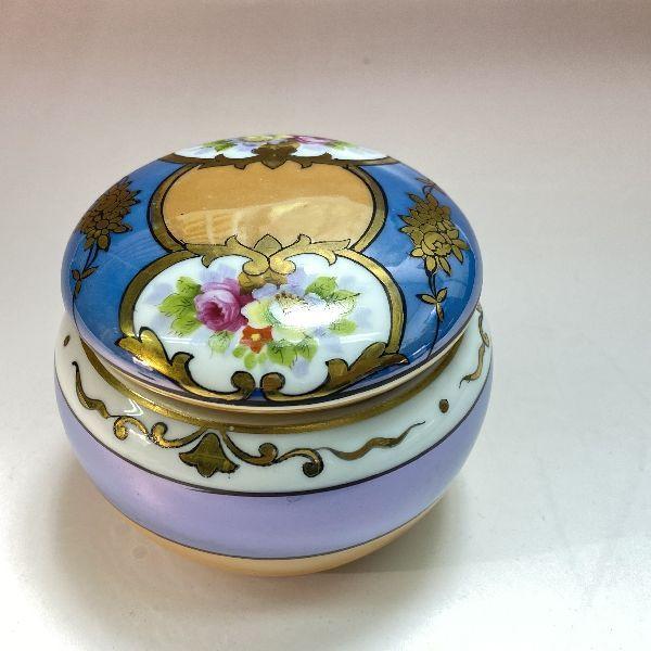 ノリタケ オールドノリタケ ラスター彩 花紋 トリンケットボックス