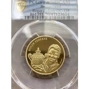 PCGS PR70】ロジャー・フェデラー 金貨 スイス連邦造幣局 50フラン