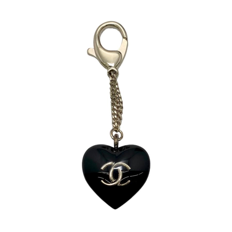 CHANEL（シャネル） キーホルダー ハートチャーム ココマーク ストーン