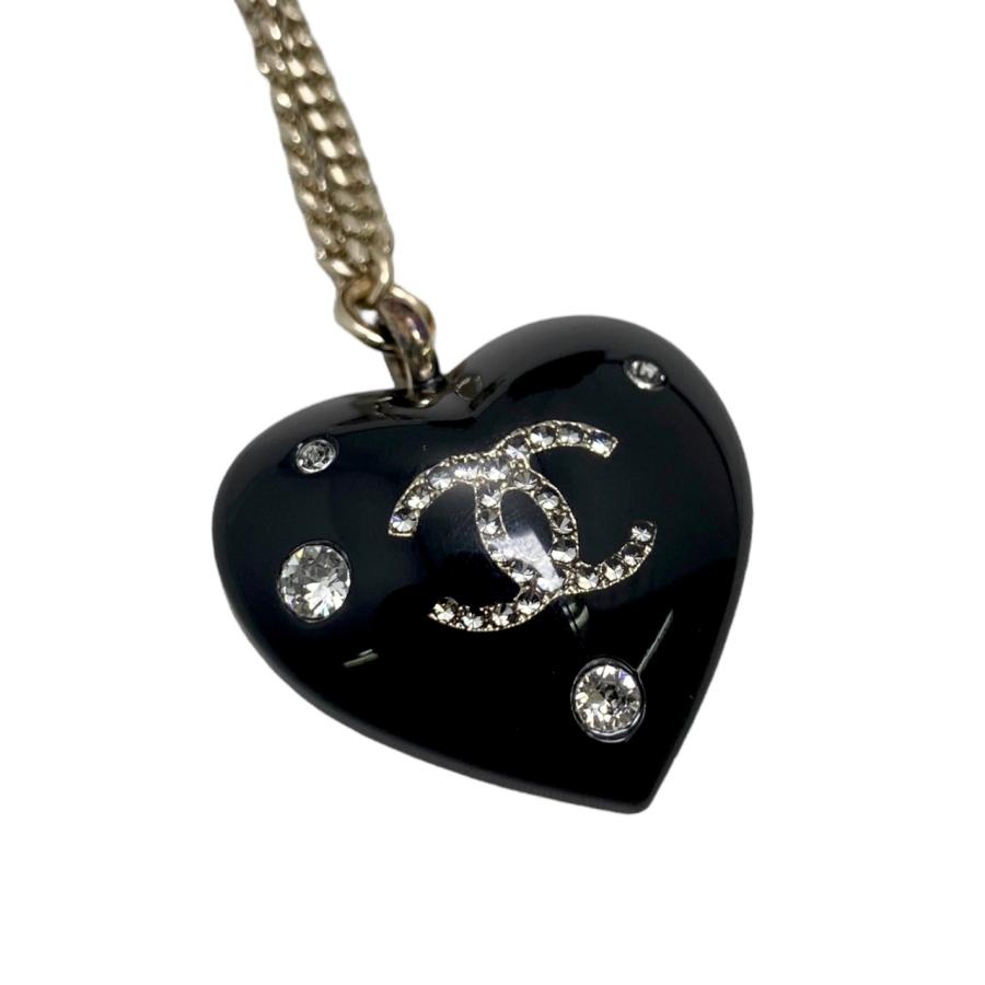 CHANEL（シャネル） キーホルダー ハートチャーム ココマーク ストーン