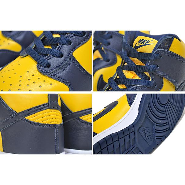 NIKE（ナイキ） NIKE DUNK HI SP MICHIGAN varsity maize/midnight