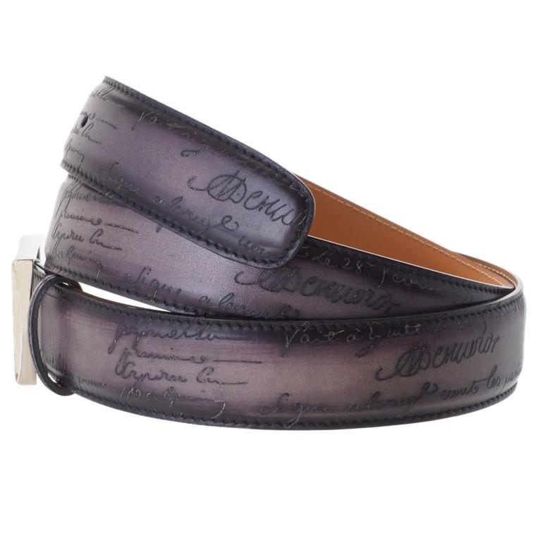 Berluti（ベルルッティ） クラシックレザーベルト スクリットデザイン