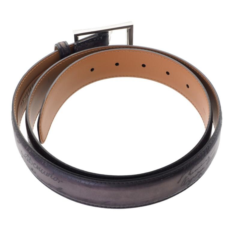 Berluti（ベルルッティ） クラシックレザーベルト スクリットデザイン