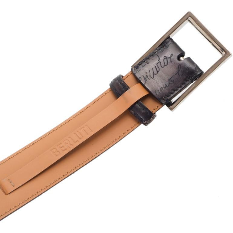 Berluti（ベルルッティ） クラシックレザーベルト スクリットデザイン