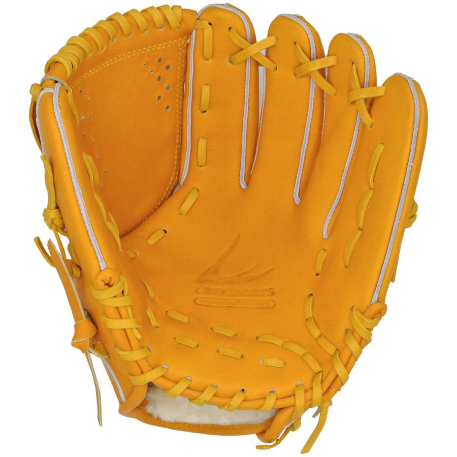 投手 ピッチャー グローブ 硬式用 北米ステアハイド イエロー 黒 右投