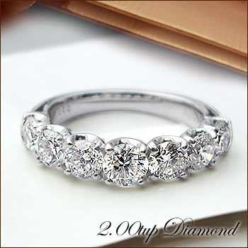 ダイヤモンドリング【完全無色透明Fカラー・高級仕様】pt950 2.0ct