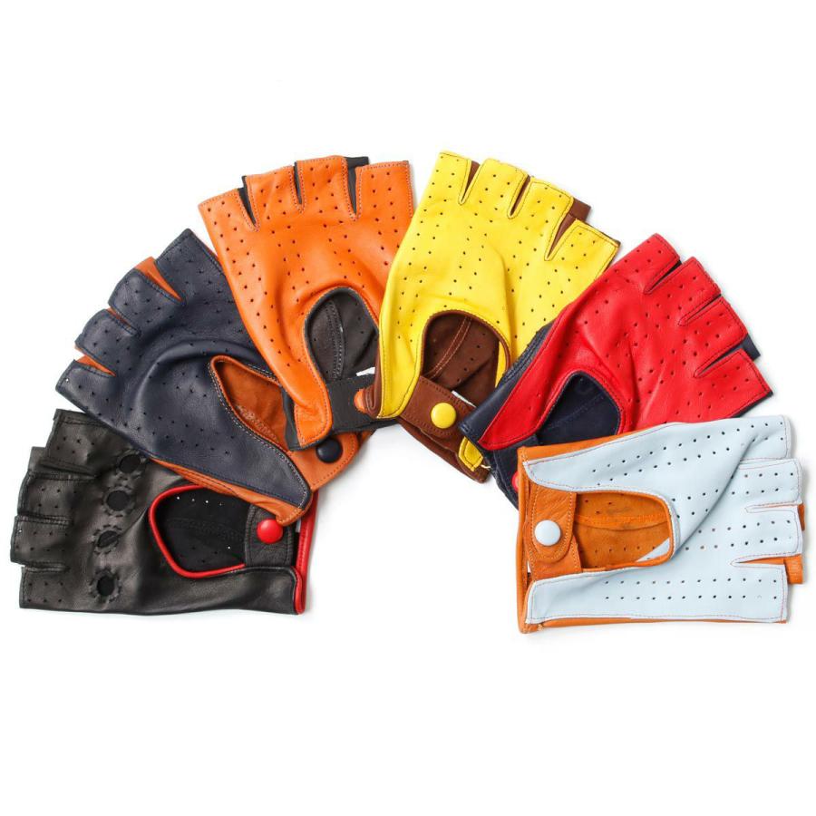 ハーフグローブ ビコローレ ドライビンググローブ 車 グローブ