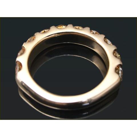 ダイヤモンド ブラウンダイヤモンド エタニティリング リング 2ct SI