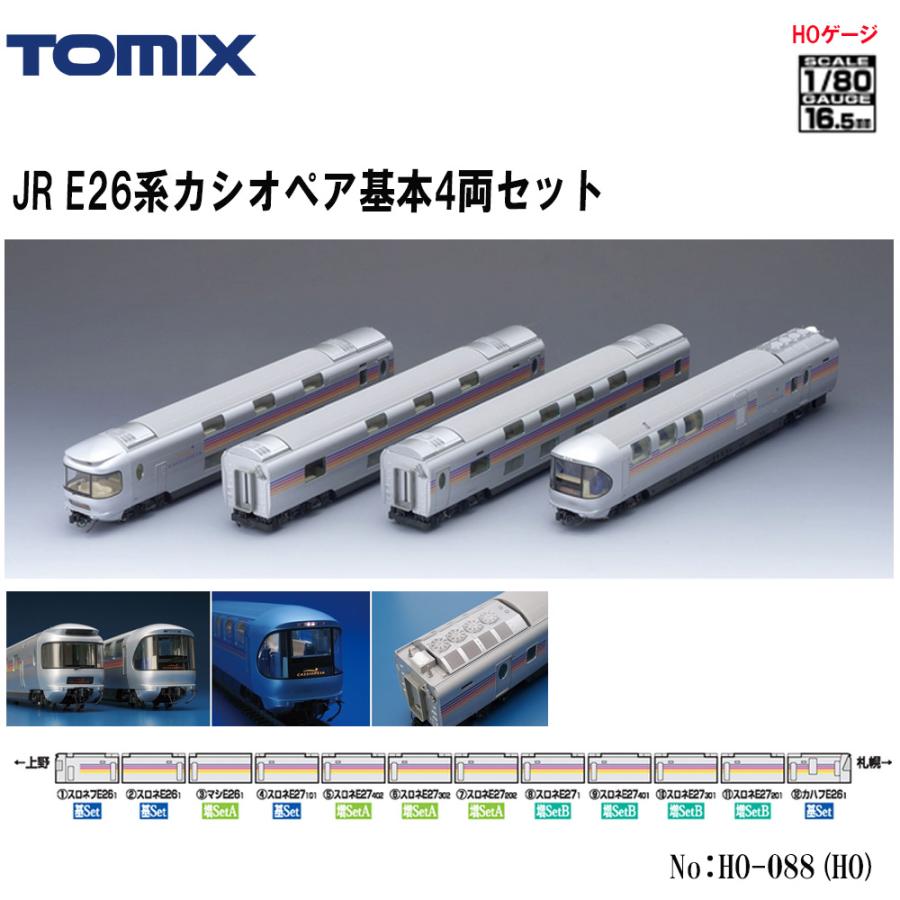 トミックス 予約 2026年1月→3月予定 No:HO-088 TOMIX JR E26系