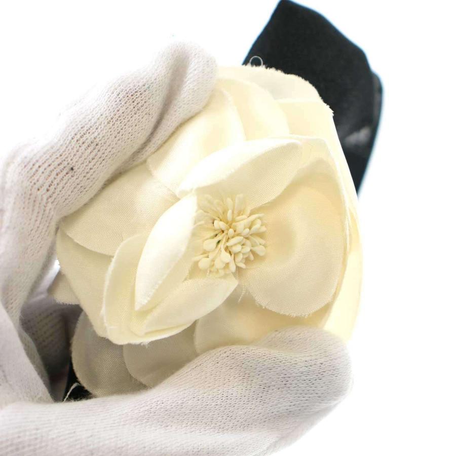 CHANEL（シャネル） サテン カメリアリボン カチューシャ ブラック